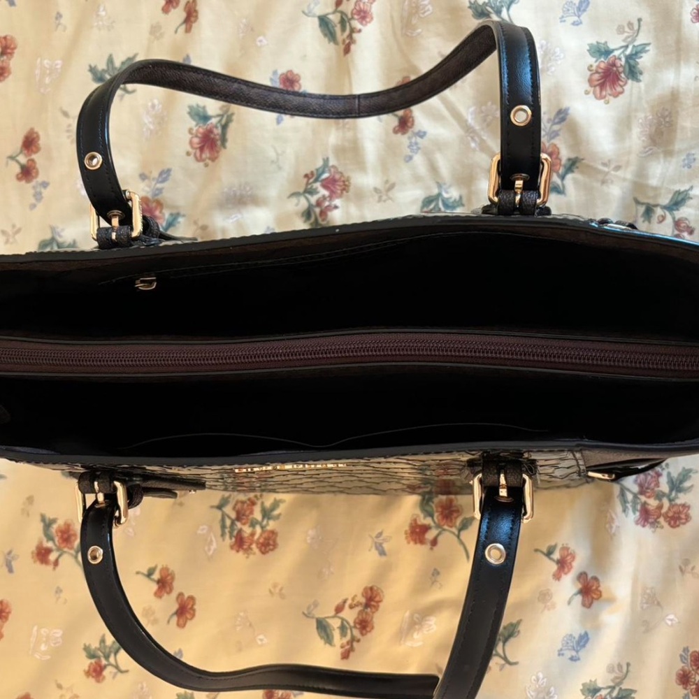 Michael Kors Brown and Black Voyager Tote Bag - Picture 7 of 8